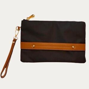Black & Brown Wristlet